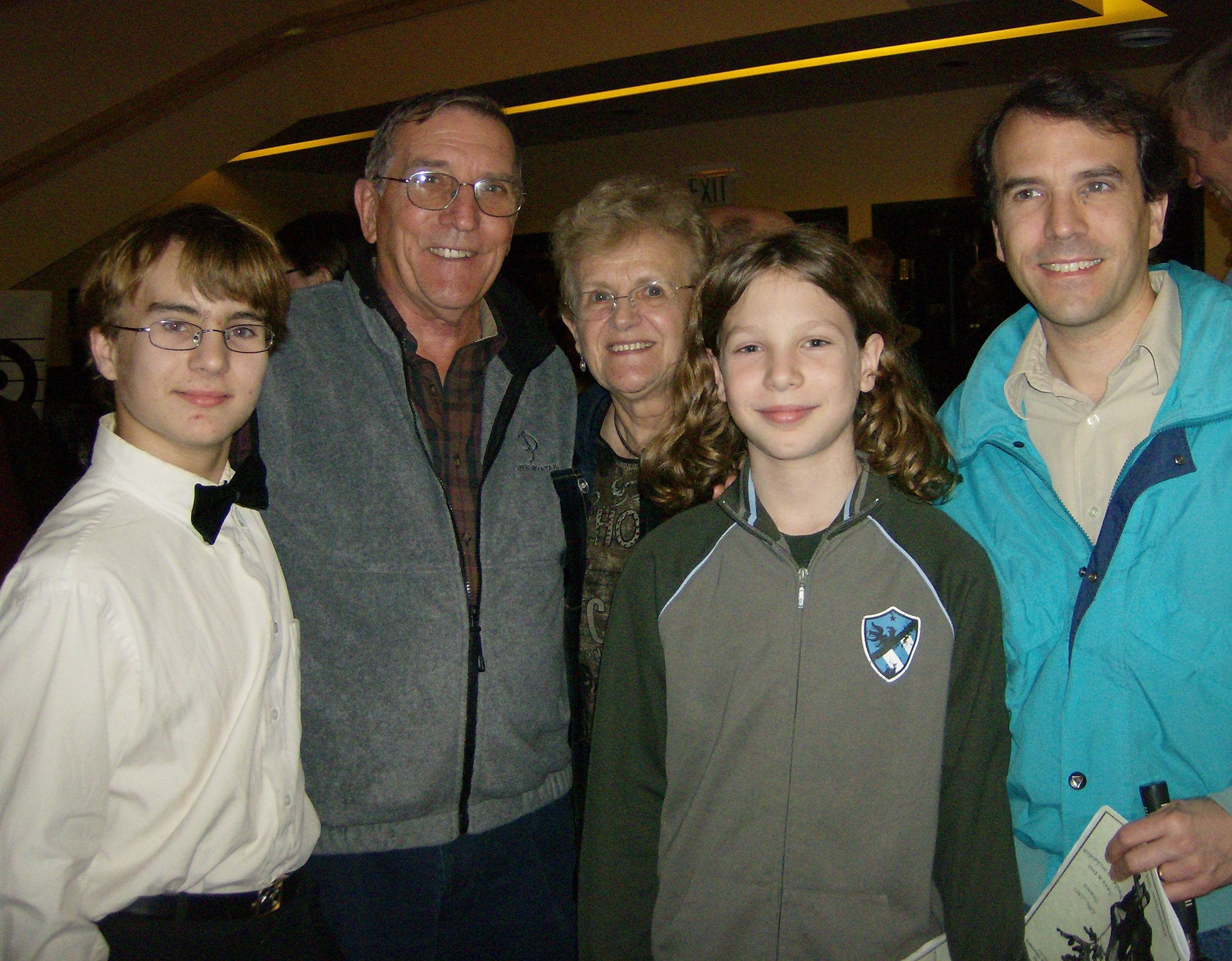 The stid side of the family after the concert